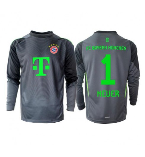 Moške Nogometnih dresov Bayern Munich Manuel Neuer #1 Vratar Gostujoči 2025-26 Dolgi rokavi Moške Nogometnih dresov Bayern Munich Manuel Neuer #1 Vratar Gostujoči 2025-26 Dolgi rokavi